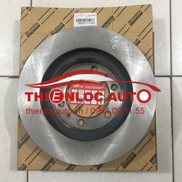 ĐĨA PHANH TRƯỚC TOYOTA FORTUNER 43512 0K090 ĐĨA PHANH TRƯỚC TOYOTA FORTUNER