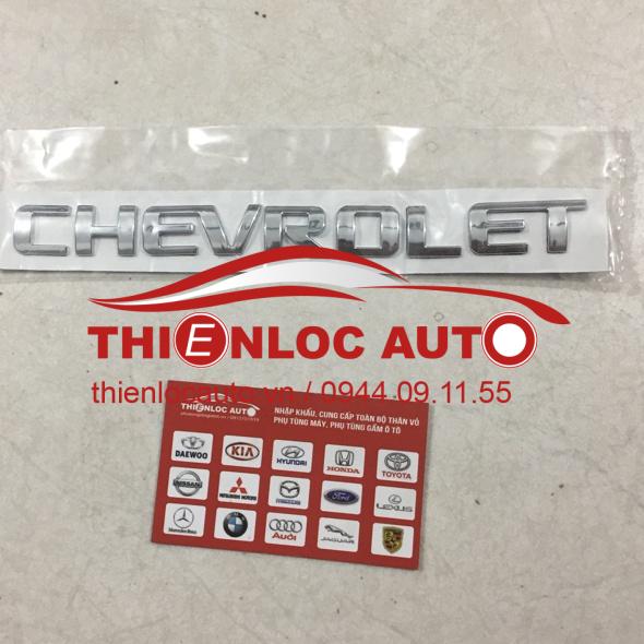 LÔ GÔ CHỮ NỔI CHEVROLET LÔ GÔ CHỮ NỔI CHEVROLET