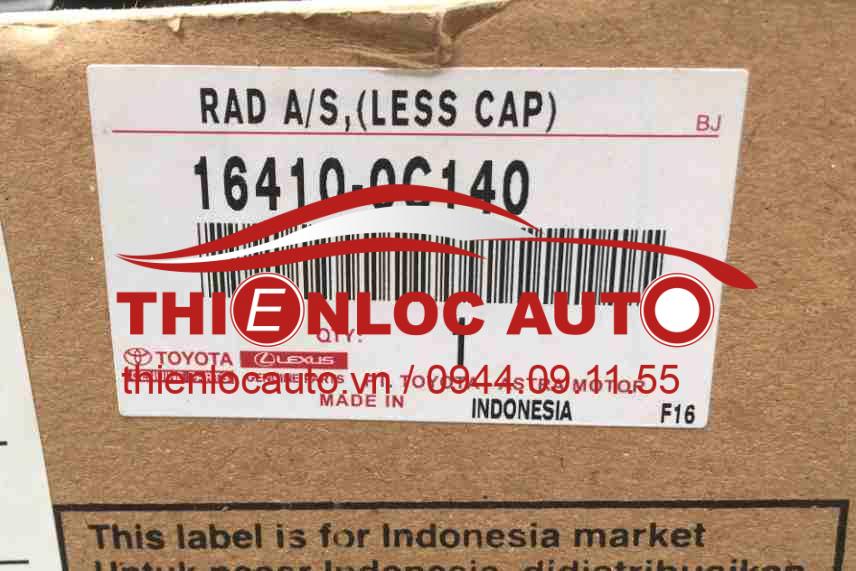 KÉT NƯỚC TOYOTA FORTUNER, KÉT NƯỚC TOYOTA FORTUNER
