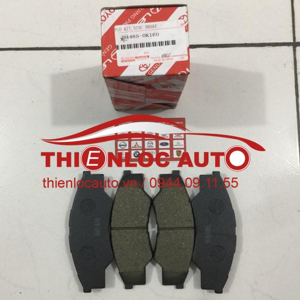 MÁ PHANH TRƯỚC TOYOTA INNOVA 04465 0K160 MÁ PHANH TRƯỚC TOYOTA INNOVA