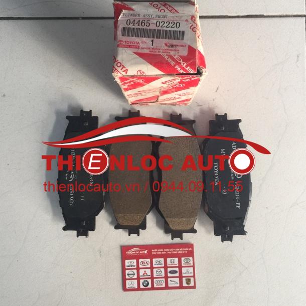 MÁ PHANH TRƯỚC TOYOTA ALTIS 04465 02220 MÁ PHANH TRƯỚC TOYOTA ALTIS