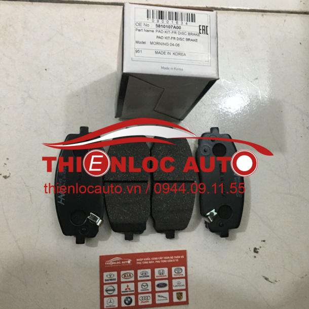 MÁ PHANH TRƯỚC KIA MORNING 58101 07A00 MÁ PHANH TRƯỚC KIA MORNING
