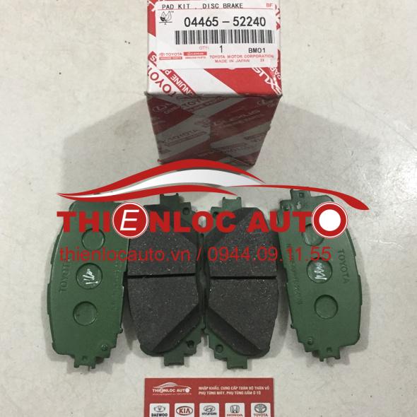 MÁ PHANH TRƯỚC TOYOTA VIOS 04465 52240 MÁ PHANH TRƯỚC TOYOTA VIOS