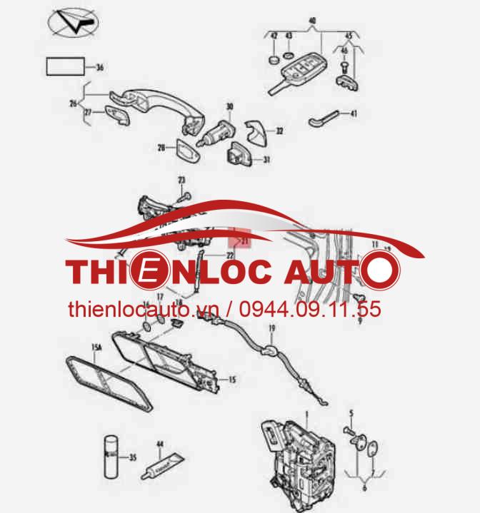 CHUỘT CỬA TRƯỚC PHỤ VOLKSWAGEN TIGUAR. CHUỘT CỬA TRƯỚC PHỤ VOLKSWAGEN TIGUAR