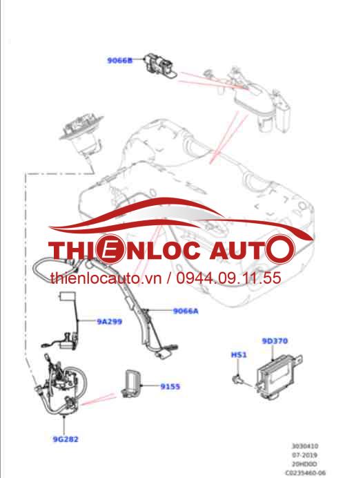 ĐIỀU KHIỂN BƠM NHIÊU LIỆU RANGE ROVER IV L405 LR039218. HỘP ĐIỀU KHIỂN BƠM NHIÊU LIỆU RANGE ROVER VOGUE, SPORT